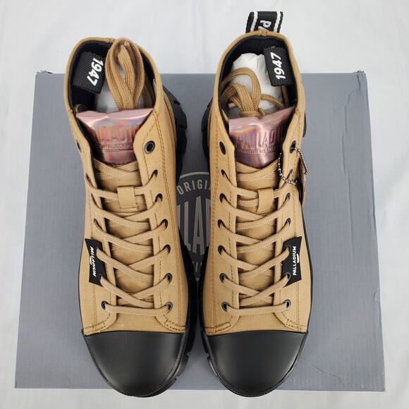 Palladium Womens 8 Revolt HI TX Platform Boots Olive 97242-307-M New - Picture 6 of 10